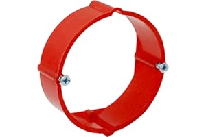 O4L Anillo de compensación de yeso (diámetro de 60 mm, para interruptores empotrados/enchufes de 24 mm, 20 unidades)