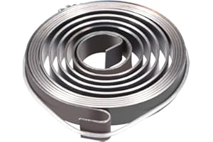 Sourcing Map Drill Press Spring, 1540mm Expand, 49x8x0.8mm, Hook Mount, Black, Spring Steel, Chemical Blackening Finish