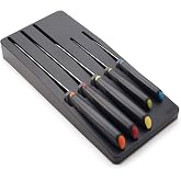 Joseph Joseph Elevate Knives Store 10545 bı&ccedil;ak seti, 5 par&ccedil;a, &ccedil;ekmeceye yerleştirmek i&ccedil;in saklama tepsili