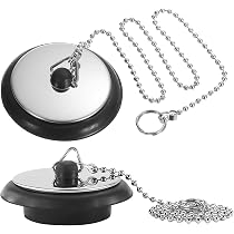 Lxtness 3 Pack Abflussstopfen, Waschbeckenstöpsel Gummi mit 40cm Kette, Spüle Abfluss Stöpsel Lxtness 3 Pack Abflussstopfen, Waschbeckenstöpsel Gummi mit 40cm Kette, Spüle Abfluss Stöpsel