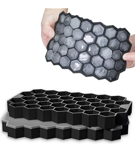 Lot De 4 Bacs À Glaçons En Silicone Avec Couvercle,Certifié Lfgb Et