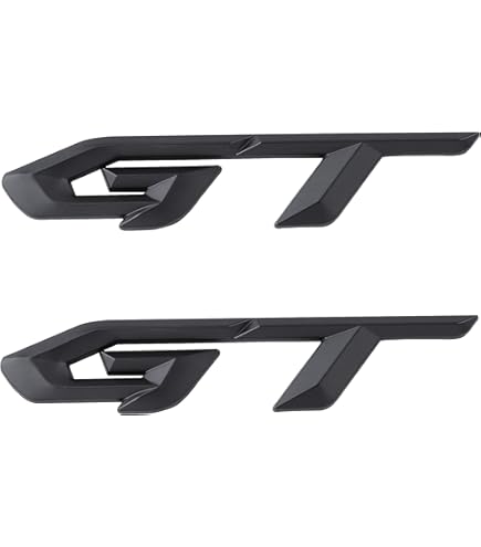 Adesivi Per Peugeot 3008, 5008, 208, 508, 308, 408 | Logo G T In Argento, 9,6x1,8 Cm | 2 Pezzi, Autoadesivi