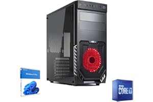 REALTECHNOLOGY Pc Desktop I3 10100 4,3Ghz 10 Gen. Ssd Nvme 256Gb,Ram 8gb Ddr4,Wifi,Hdmi,Vga,Editing 4K, Windows 11 Pro, Fisso Assemblato Ufficio,Casa Completo