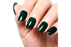 Firedeep Jelly Deep Green Gel Nail Polish Ice Dark Green Nail Polish UV/LED Soak Off Gel Polish for Summer Autumn and Winter 16ML 1Pcs