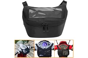 Heinmo - Borsa universale per manubrio da moto per Ves' GTS LX LXV Sprint Primavera 50 125 250 300 300ie 250ie scooter (nero)