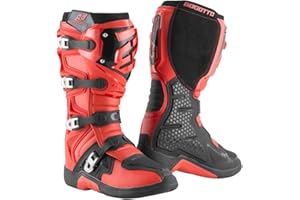 Bogotto MX-6 Stivali motocross, rosso/nero, 42