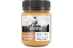 Steens Manukahonung MGO 515+ - 340 g ren rå 100% certifierad UMF 15+ Manukahonung - buteljerad och förseglad i Nya Zeeland