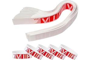 OGLYMRA 300 Pcs Bracelet d'Identification, Bracelets d'identification pour Événements Dispose d'un Design Auto-adhésif, Bracelet d'entrée pour Événements/Festivals/Concerts, Bracelet en Papier a 1 Couleurs