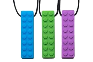 Tilcare Chew Chew Sensory Kauen Halskette - Am besten für Kinder oder Erwachsene, die gerne beißen oder Autismus haben - Langlebiges und starkes Silikon-Kauspielzeug - Kaukette für Jungen und Mädchen
