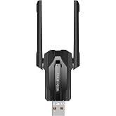 WiFi 6 Bluetooth 5.4 USB 2 in 1 Adapter, Dual Band 2.4/5 GHZ ax900 Mbps for PC/Laptop/Desktop, Driverless Mini USB