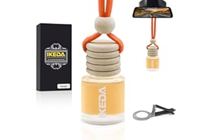 IKEDA CANDLE Ikeda Autoduft,Duftbaum Auto Innenraum,HäNgender Auto-Lufterfrischer,Geschenke FüR Frauen MäNner,HäNgender Lufterfrischer FüR Auto & Zuhause,10 ml,Grüner Tee (10 ml / 1 Stück, Orange-new)