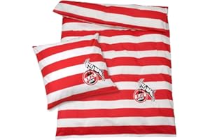 KING OF TRADE 1. FC Köln Bettwäsche "Blockstreifen" Biber