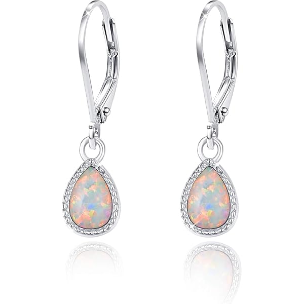 Boucles D’oreilles Argent 925 Et Pierre De Lune Ovale – Neuf Avec étiquettes, BO-AR-36