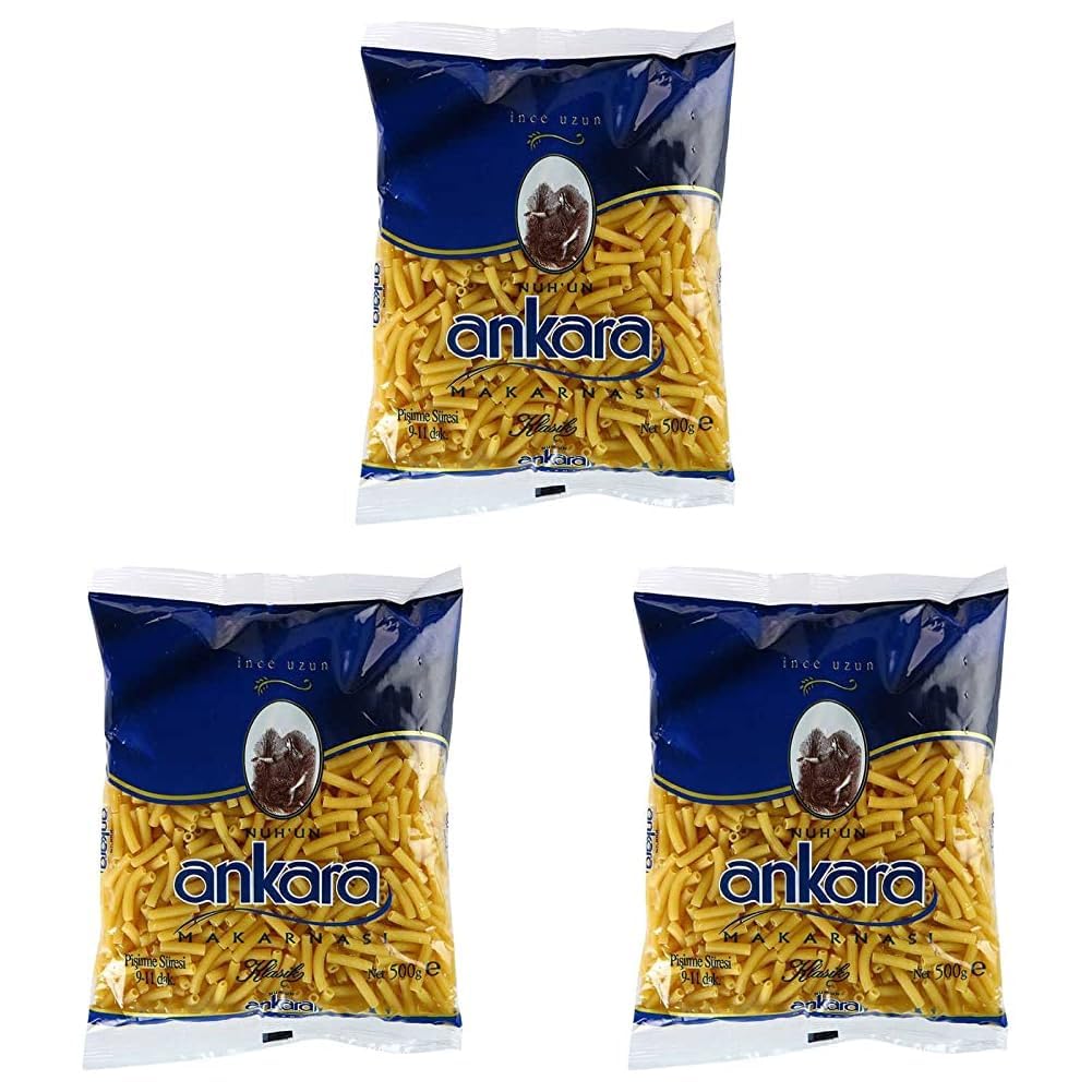 Nuh'un Ankara Makarnası İnce Uzun 500 g 3lü paket