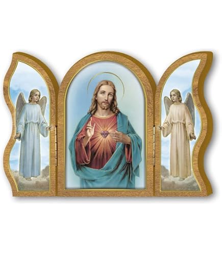 Triptyque Dévotion Bois Nativité 6x9cm Frères Bonella - Made In Italy