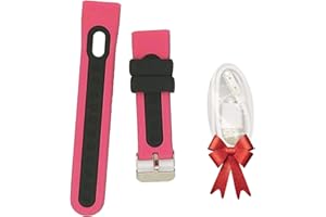 PTHTECHUS S8 Kids Smartwatch Band - Starp Kids Watch + Charging Cable for S8 Smart Watches width 20mm (Pink)