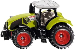 siku 1030, Tracteur Claas Axion 950, métal/plastique, vert, incl, attelage de remorque, Roues avec pneus caoutchoutés