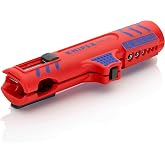 KNIPEX Universal cable stripper in blister 125 mm, 16 85 125 SB | In blister pack, for round cable &Oslash; 8 &ndash; 13 mm, with longitud