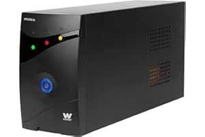 Woxter Ups 2000 Va – Système Sai d'alimentation sans Interruption Sai (2000Va/1200 W, autonomie d'environ 20-30 Minutes), Alimentation Continue, 2 Prises Schuko, Noir