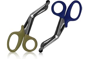 LINXIU Medizinische Scheren Trauma Schere und EMT Bent Stahl Verbandscheren aus Edelstahl Erste Hilfe Notfallschere für Krankenschwestern Ärzte