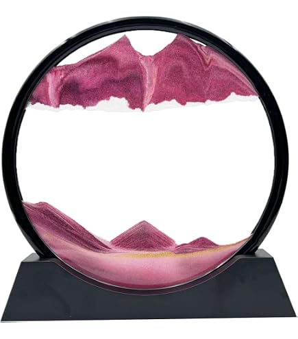 Peinture De Sable Qui Coule Lampe, 10 Pouces Lampe Sable Mouvant, Cadre