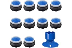 AstraGlam 10erpack Perlatoren Für Wasserhähne,Wasserhahn Aufsatz Perlator Wasserhahn Sieb Wasserhahn Filter Strahlregler Perlator Passend Für Die Meisten Wasserhähne (M22)