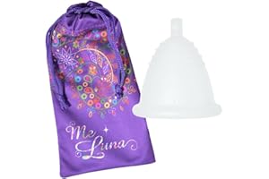 MELUNA Me Luna Coupe menstruelle Classic, boule, transparent, taille Shorty L