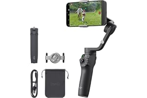 DJI Osmo Mobile 6 Gimbal-Stabilisator für iPhone Android, 3-Achsen-Handy-Gimbal, integrierter Verlängerungsstab, Objektverfolgung, tragbar und faltbar, Vlogging-Stabilisator, YouTube TikTok