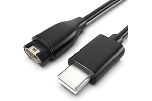 BICMICE USB Type C Ladekabel 1M für Garmin Uhr Fenix 5 5S 5X Plus 6 6S 6X Pro 7 7S 7X/Vivoactive 3 4 4S/Forerunner 45 235 245 935 945/Instinct/Approach S40 S60 S62/Vivomove/Venu Sq Ladegerät Kabel