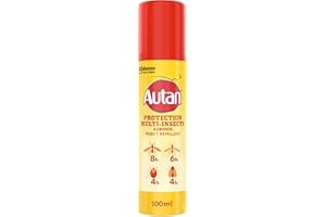 Autan Mosquito & Insect Repellent Spray, Travel Essentials, Suitable For Kids, DEET Free Formula, Up to 8 Hours Protection against Mosquitoes, Biting Flies and Ticks, 100 ml