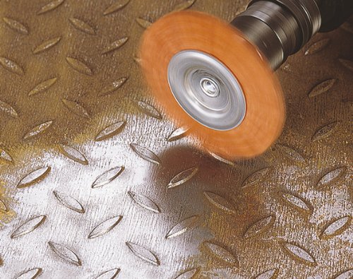 wolfcraft Nylon-Scheibenbürste Ø 75 x 10 mm, Seckskant-Schaft (6.35 mm), 1500000 - 5