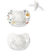 Suavinex, Pack of 2 Soothers with Physiological Silicone Teat SX Pro Flatter and More Flexible for Babies 0-6 Months &ndash; Pacifi