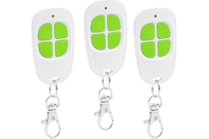 WEPAI AAM0094 AAM0121 AAM0135 AAM0133 AAM0085 Telecommande Portail, 433,92 MHz Télécommande Compatible avec SCS Sentinel, 4 canauxBip Portail Porte De Garage (Lot de 3)