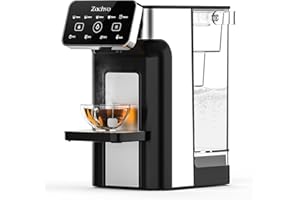 ZACHVO KEI906 - Dispensador de agua caliente (sin filtro), 2600 W, agua caliente en pocos segundos, 4 niveles de temperatura y 5 cantidades de agua, depósito de 3 l, compacto para cocina y oficina