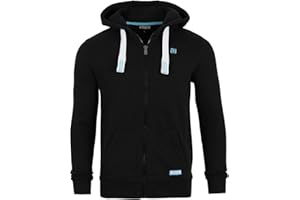 riverso Herren Kapuzenjacke RIVNoah Regular Fit Hoodie Taschen Jacke Reißverschluss Sweatjacke Streetwear Trainingsjacke Braun Rot Blau Schwarz Grün Grau S M L XL XXL 3XL 4XL 5XL