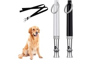 AYVRUOP Hundepfeife Gegen Bellen, Hundepfeife Rütter Rückruf, Wird FüR Den RüCkruf Verwendet Hundepfeife Gegen Bellen, Hundepfeife Hochfrequenz Lautlos, Verstellbare Hundepfeife Gegen Bellen, 2 Stück