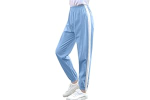 KODMNSW Sports Trousers Girls Jogging Bottoms Training Trousers Elastic Waist Trousers Leisure Fitness Running Trousers Gymnastics Trousers Cotton Summer Trousers Anti-Mosquito Trousers Summer