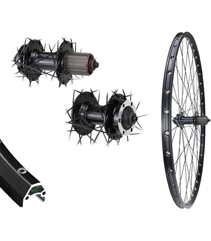 Set Ruote Bici 28/29 Pollici Ryde Taurus Estruse Con Mozzi Shimano Cues QB400, Disco, Nero