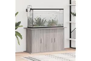 Homgoday Aquariumständer Aquarium Tisch Aquarium Unterschrank Aquarien Schrank Aquarienunterschrank Terrarium Schrank Grau Sonoma 101x41x58 cm Holzwerkstoff
