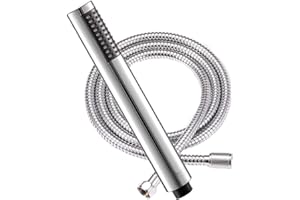INEX Europa Shower Head Chrome Saving Water with Hose Flexible Stainless Steel 175cm