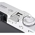 JJC Silver Hot Shoe Cover Cap for Fujifilm Fuji X100VI GFX100S X-H2S X-S10 X-T1 X-T2 X-T3 X-T4 X-T10 X-T20 X-T30 X-T100 X100V X100S X100F X-PRO2 X-E2 X-E3 X-E4 X-A5 X-A10 X-H1 X30 X70 GFX 50S Cameras