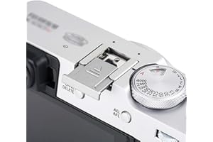 JJC Silver Hot Shoe Cover Cap Protection for Fujifilm Fuji X-H2S X-S10 X-T2 X-T3 X-T4 X-T10 X-T20 X-T30 X-T100 X100V X100S X100F X-PRO2 X-E4 X-A5 X-A10 X-E5 X Half X-M5 X-T50 GFX100SII GFX100RF