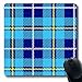 Produktbild Luancrop Mousepads Topflappen blau Muster Tartan abstrakt gelb Holzfäller Plaid Bettwäsche Frühstück lässig überprüfen rutschfeste Gaming-Mauspad Gummi längliche Matte