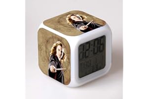 ZZTX FASHION Enfant Chambre Réveil, Chevet Réveil avec 7 Couleurs Veilleuse, Mini Music Réveil avec 8 Sons, Cadeau pour Les Filles Garçons,C