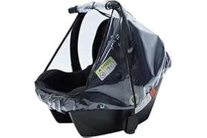 AYIDBE Habillage Pluie pour Siège Auto Bébé Cosy Housse de Pluie Universel en EVA Ttransparent Protection Pluie pour Sièges Auto Nacelle Imperméable Pare-pluie avec Trous Aération pour Cybex, Maxi Cosi