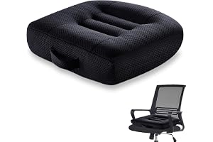 Aicharynic Sittdyna, sittupphöjning, bil, sittkudde: 40 x 40 cm, ergonomisk ortopedisk sittdyna, kudde för bil, kontorsstol, rullstolsdyna eller sittupphöjning för vuxna – extra bred stolkudde
