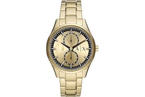 Armani Exchange Orologio da uomo, Movimento multifunzionale al quarzo e cassa da 42 mm con cinturino in acciaio