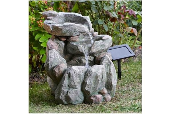 Smart Solar Rock Fall Fountain by Smart Solar