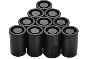 DHER Schwarze Filmdosen10PCS Filmbox AngelköDerbox Mit Deckel, Filmspule Mit Guter Luftdichtheit, Gerade Filmspulenbox Verwendet FüR Wissenschaftliche Kleinaufbewahrung Und ZubehöR FüR Die Schatzsuche