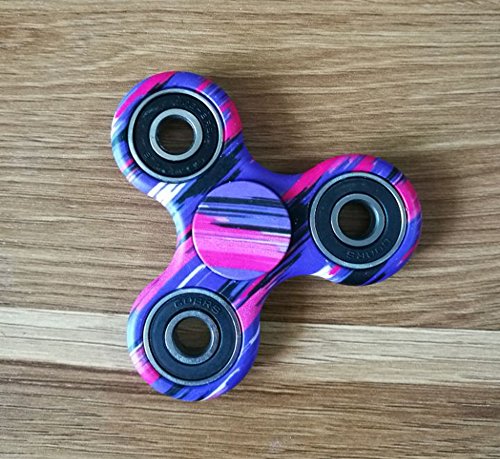 Himozoo Camouflage Fidget Hand Spinner EDC Focus Anxiety Stress Relief Toy (Purple)